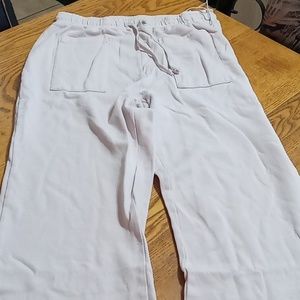 LACAUSA WOMENS Sweatpants LARGE Pants LAVENDER PINK NEW Workout Exercise ORGANIC